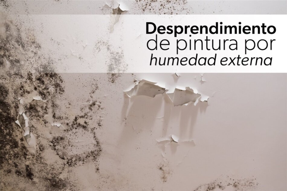 Desprendimiento de pintura por humedad externa