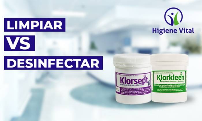 Limpieza vs Desinfección