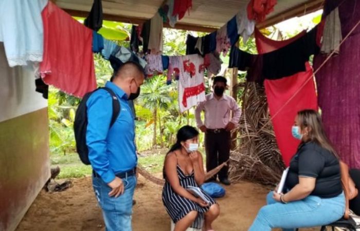 Captan a dos familias que tienen miembros con discapacidad en Changuinola